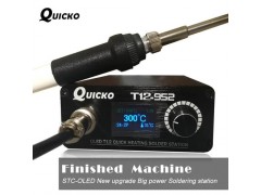 QUICKO T12 STC OLED Soldering Station With T12 Electronic Welding Iron Tips Handle