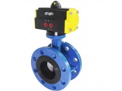 Double Flanged Pneumatic Butterfly Valve, 2-20 IN, 150 LB